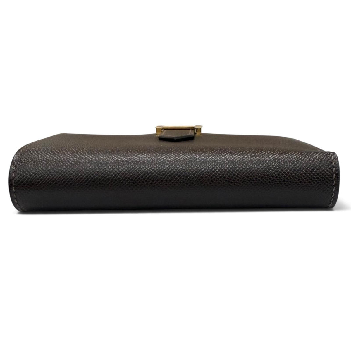 Hermes Bearn Compact Veau Madame Gold Bifold Wallet — view 4