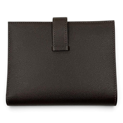 Hermes Bearn Compact Veau Madame Gold Bifold Wallet — view 3