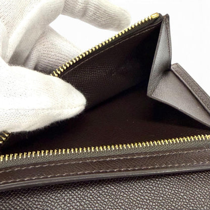 Hermes Bearn Compact Veau Madame Gold Bifold Wallet — view 7