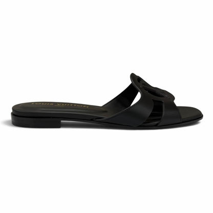 Louis Vuitton LV Isola Mules Leather Sandals Black IT — view 6