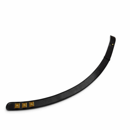 Hermes Vintage Leather Gold Buckle Belt Black 75 — view 3