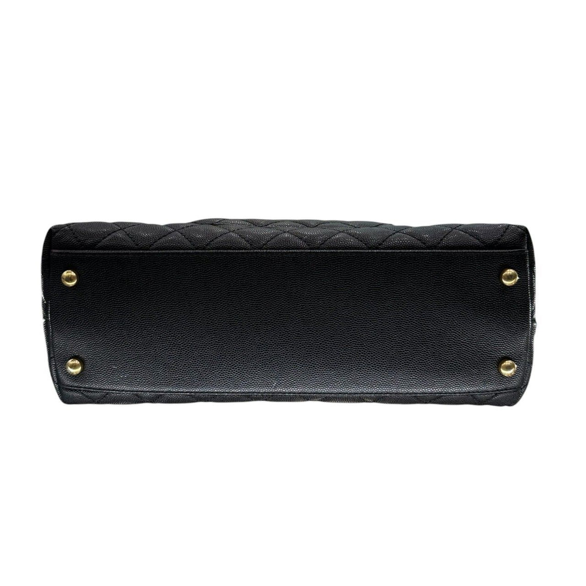 Chanel Caviar Leather Coco Handle Black Shoulder Bag — view 5