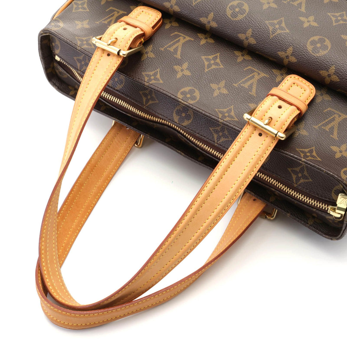 Louis Vuitton Multipli Cite Monogram Tote Bag Canvas Brown — view 4