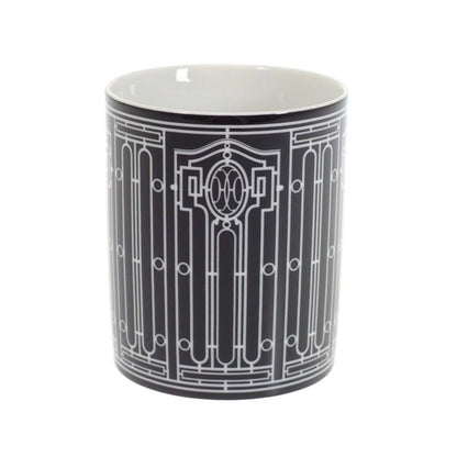 Hermes Ash Deco Pair Cup 2 Guest Set Tableware Western Cup Porcelain Black — view 4