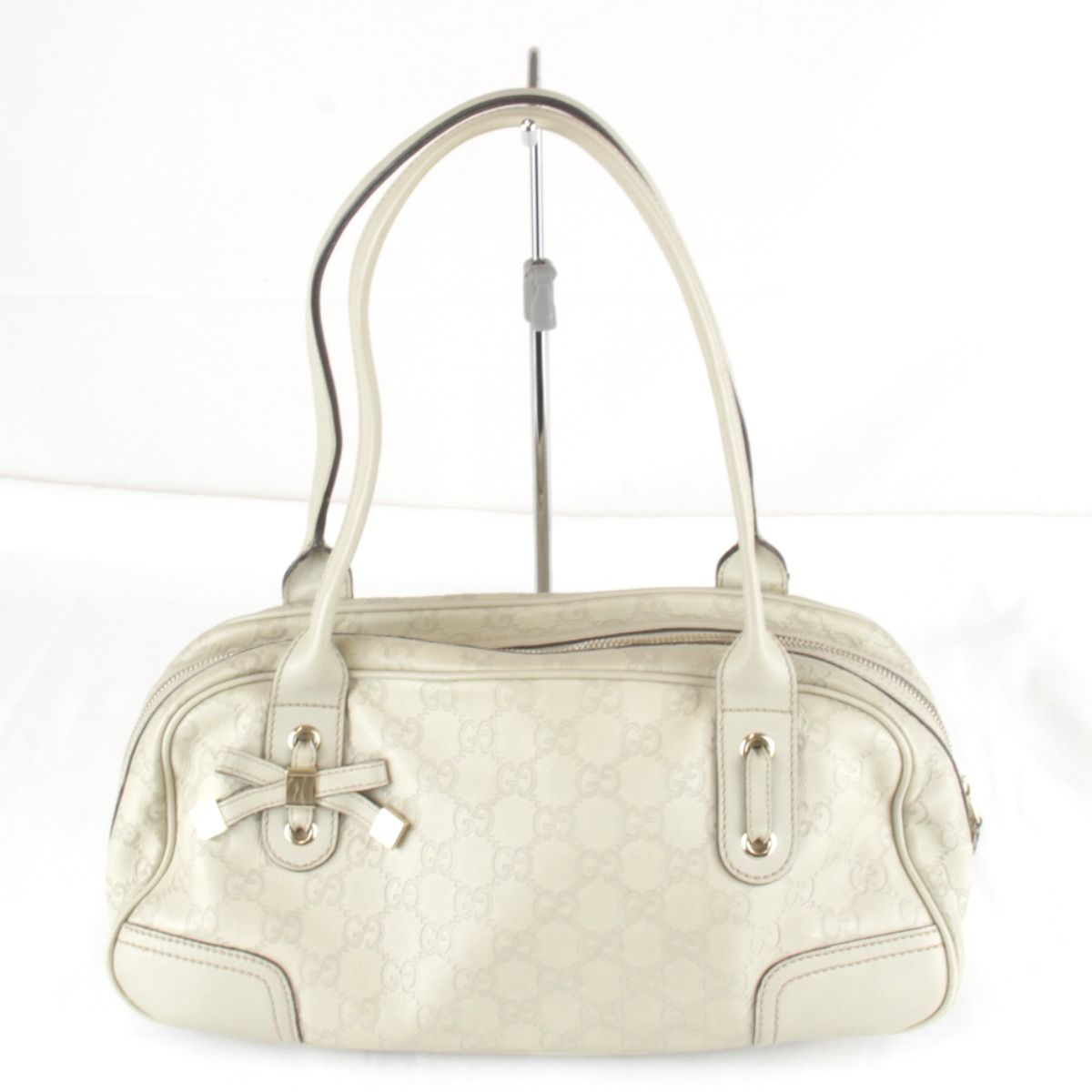 Gucci Guccissima Princy Handbag Leather Ivory