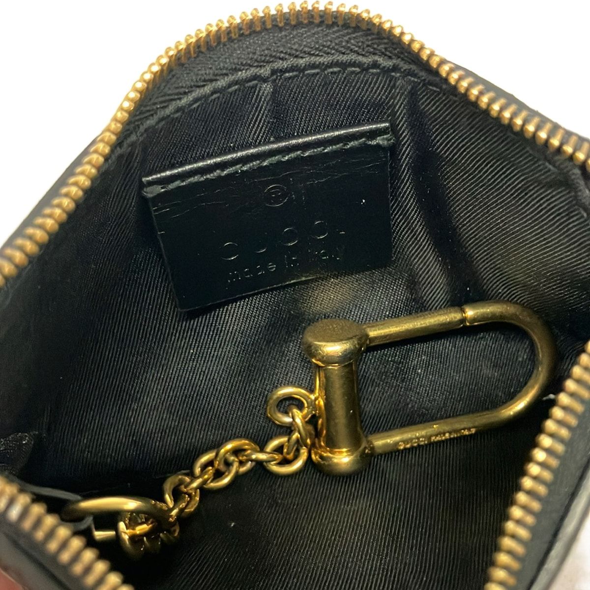 Gucci Coin Purse Guccissima Line Black Leather — view 3