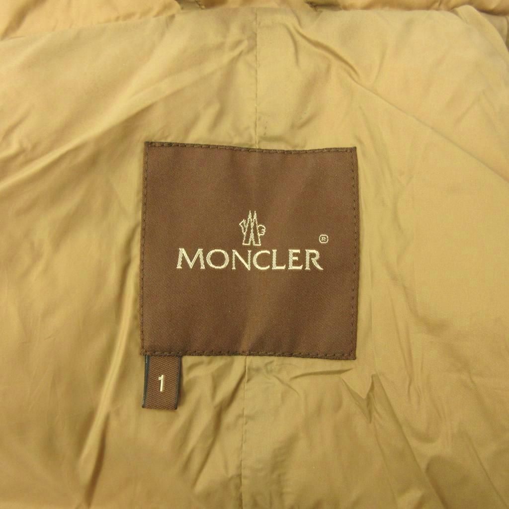 Moncler Brown Tag Down Vest Zip Up Nylon Short Length Camel 1 — view 4