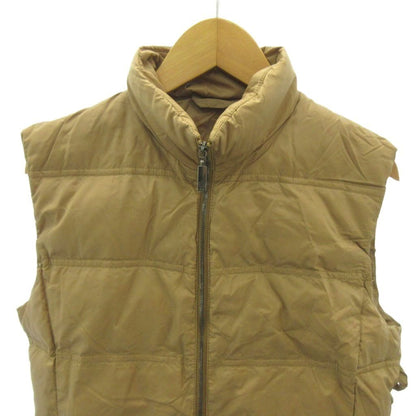 Moncler Brown Tag Down Vest Zip Up Nylon Short Length Camel 1 — view 3