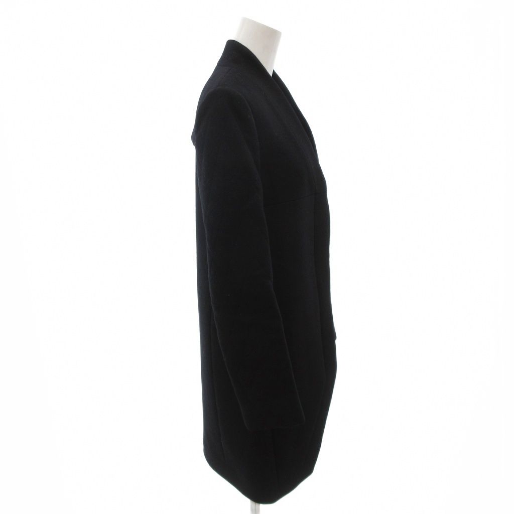 Balenciaga Melton Coat Black — view 3