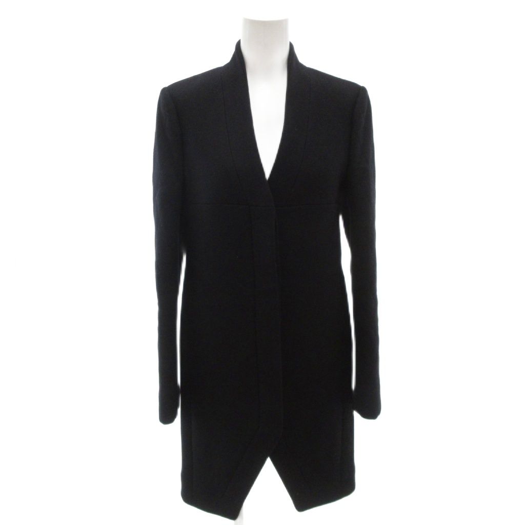 Balenciaga Melton Coat Black
