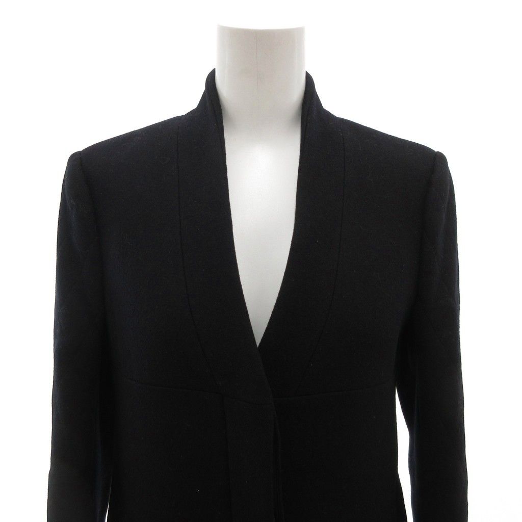 Balenciaga Melton Coat Black — view 4