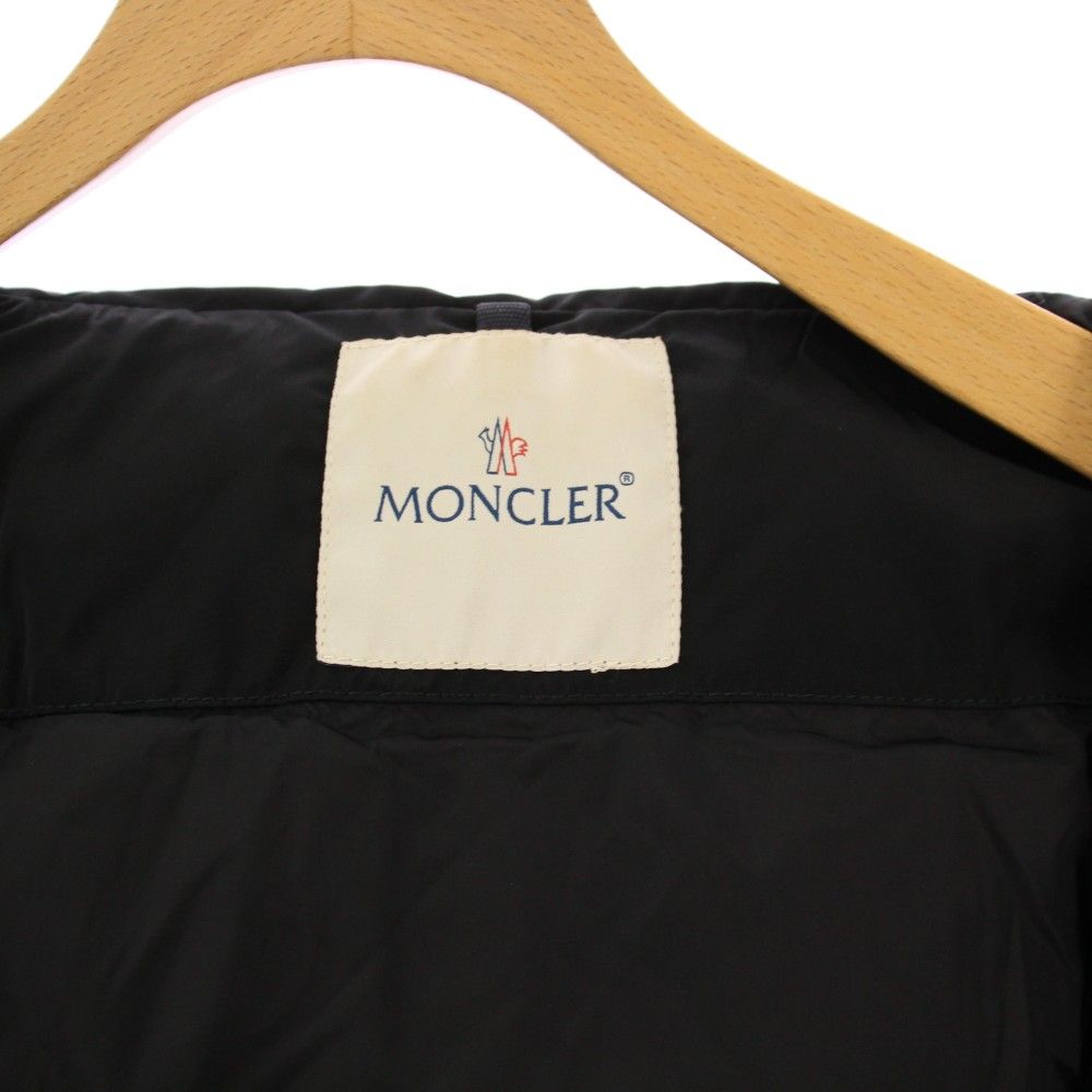 Moncler Gerboise Down Coat Mid Length Stand Collar Black 1 — view 4
