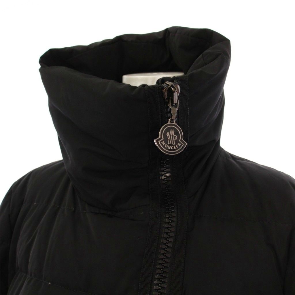 Moncler Gerboise Down Coat Mid Length Stand Collar Black 1 — view 5