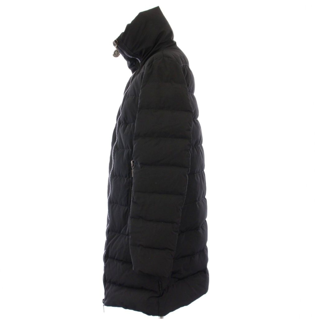 Moncler Gerboise Down Coat Mid Length Stand Collar Black 1 — view 2