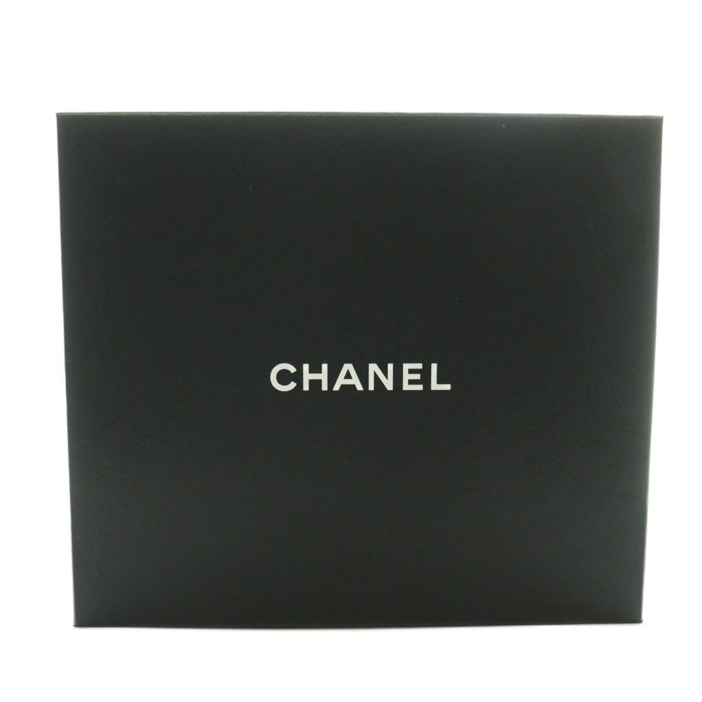 Chanel CC Logo Wedge Sole Boots Short Leather 38C Black — view 8