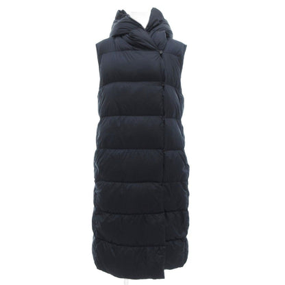 Max Mara the Cube Long Down Vest Gilet Sleeveless Coat Navy 36