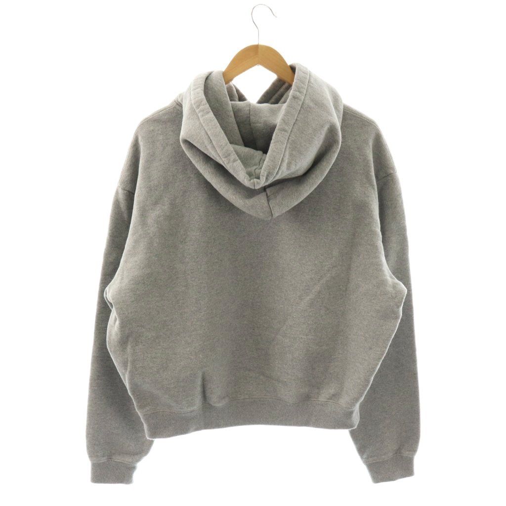 Moncler Hoodie Heart Patch Sweatshirt Brushed Lining Gray L — view 2
