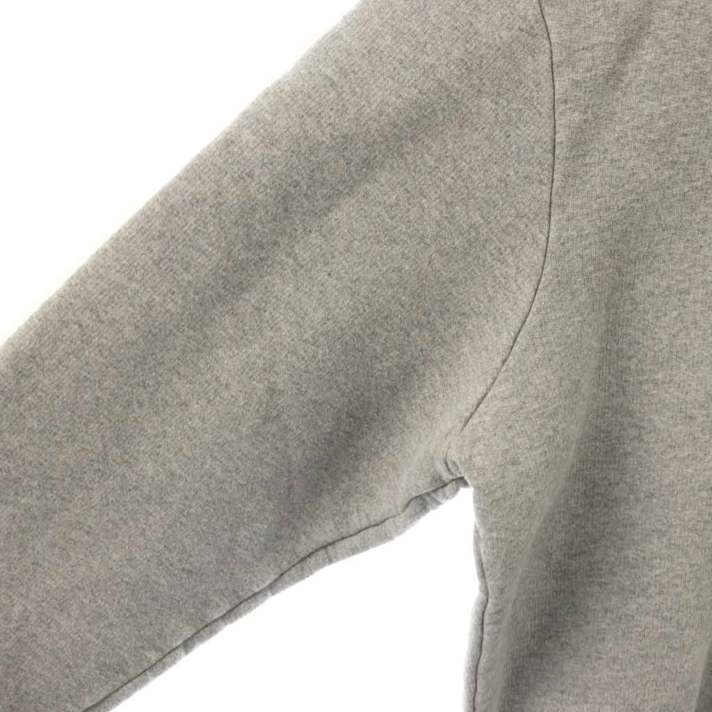 Moncler Hoodie Heart Patch Sweatshirt Brushed Lining Gray L — view 4