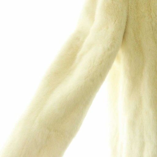 Saint Laurent Paris Mink Coat Outer Off White Black — view 6