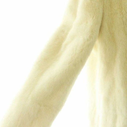 Saint Laurent Paris Mink Coat Outer Off White Black — view 6