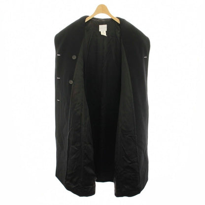 Celine Double Breasted Coat Long Cashmere Black 36 — view 4