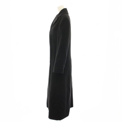 Celine Double Breasted Coat Long Cashmere Black 36 — view 2
