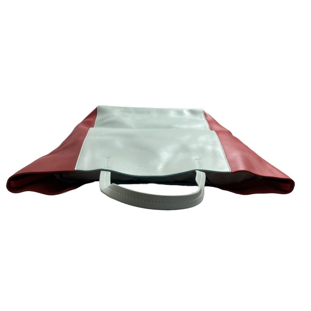 Celine Phoebe Philo Era Horizontal Cabas Tote Bag Light Blue Red — view 5