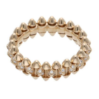 Cartier Clash Small Pave Diamond Crush 18k Pink Gold Ring — view 2