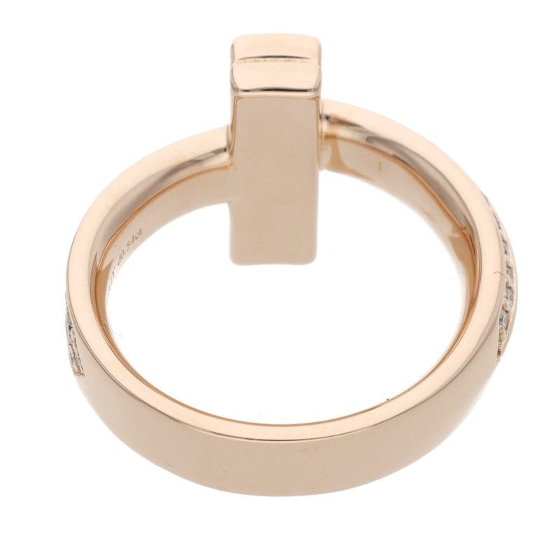 Tiffany & Co T One Wide Double Round Diamond Ring — view 2