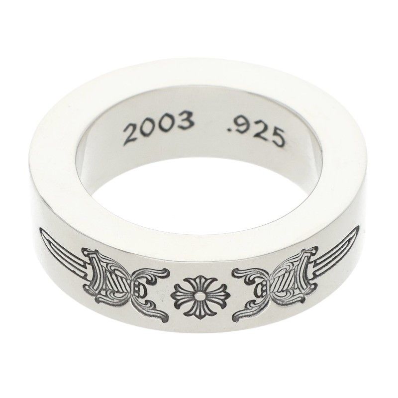 Chrome Hearts Spacer Dagger Silver Ring