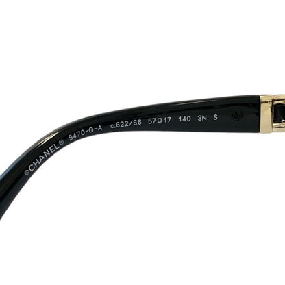 Chanel Chain Motif Temple Sunglasses Black Eyewear — view 8