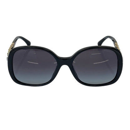 Chanel Chain Motif Temple Sunglasses Black Eyewear — view 2