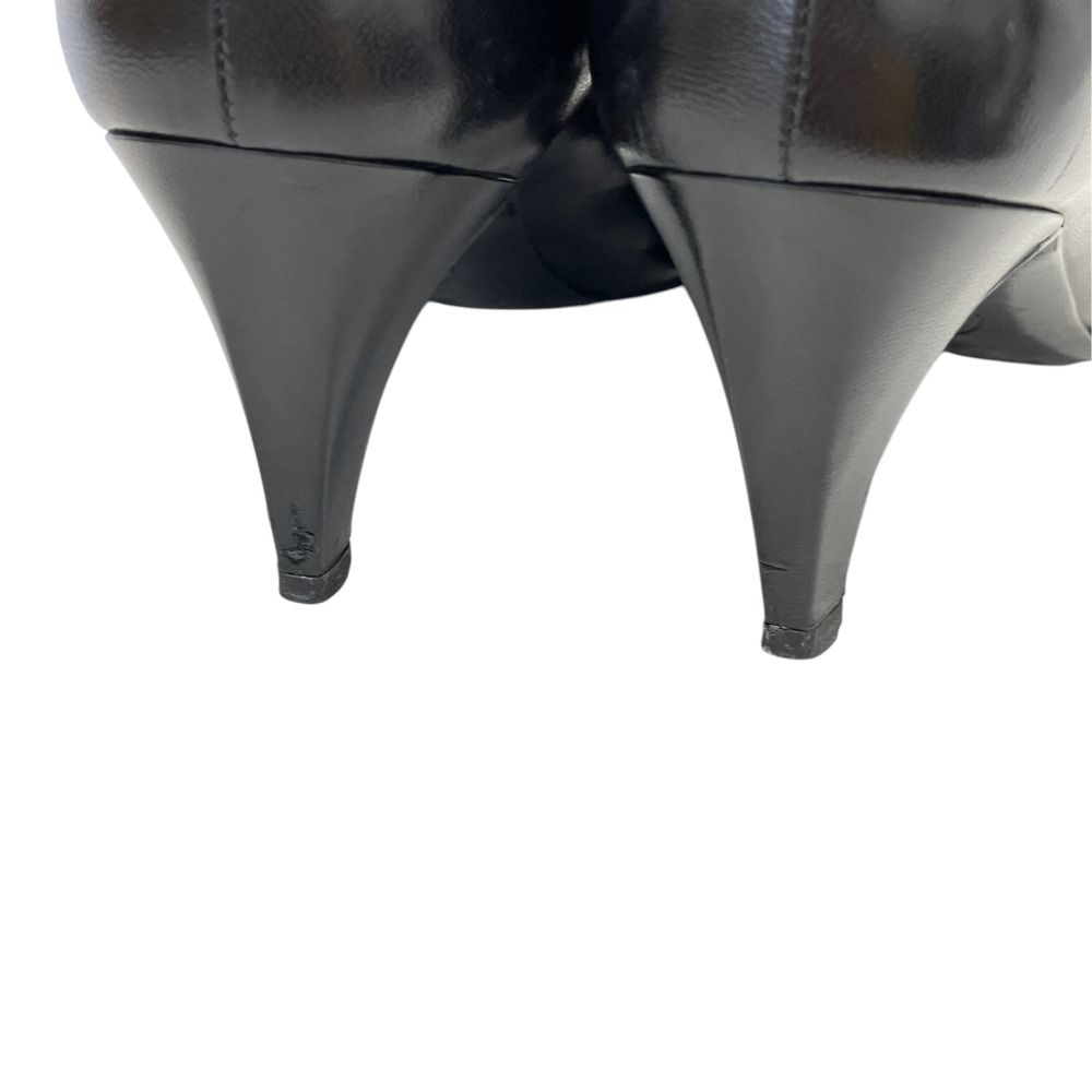 Chanel CC Logo Stitch Leather Pumps Small Black Spring Summer Fall — view 7