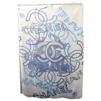 Chanel Shawl Silk White Scarf