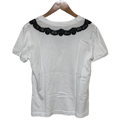 Dolce & Gabbana DG Short Sleeve Lace Top White Spring Summer 40 — view 2