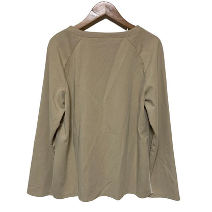 Max Mara Weekend Sabadel Kabul Blouse Skirt Set Beige Spring Summer Fall L — view 3