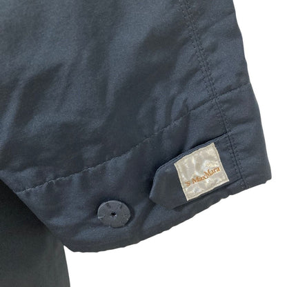 S Max Mara Hooded Reversible Coat Navy Fall Winter 40 — view 8