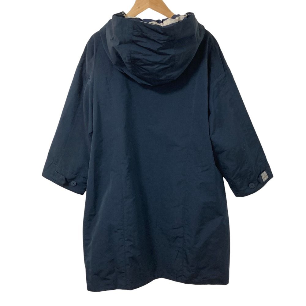 S Max Mara Hooded Reversible Coat Navy Fall Winter 40 — view 2