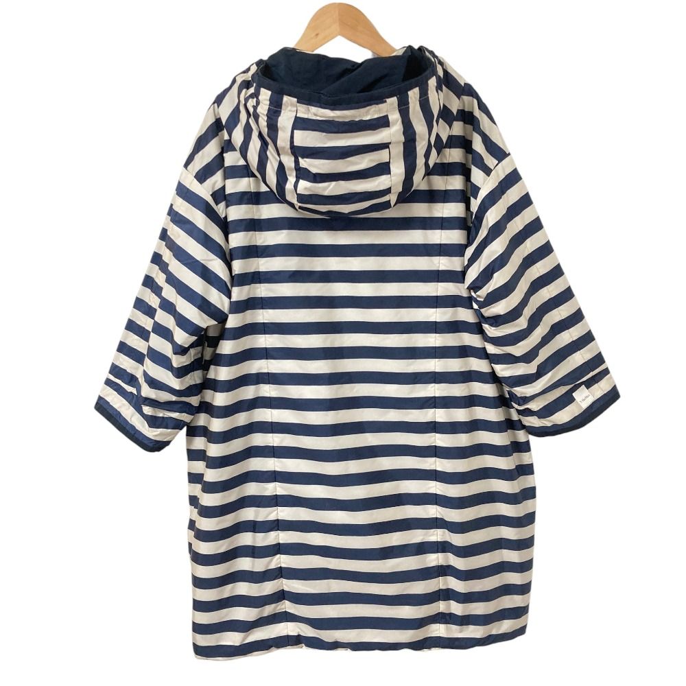 S Max Mara Hooded Reversible Coat Navy Fall Winter 40 — view 4