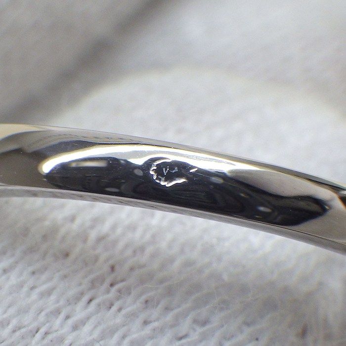 Van Cleef & Arpels Ring Vintage Alhambra Diamond White Shell 18k White Gold — view 4