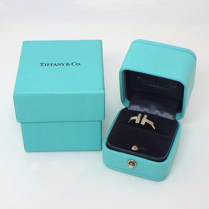 Tiffany & Co Ring T Wire White Shell 18k Pink Gold — view 7