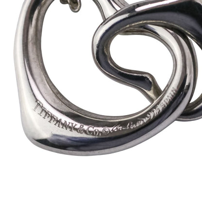 Tiffany & Co Double Open Heart Necklace Silver — view 5