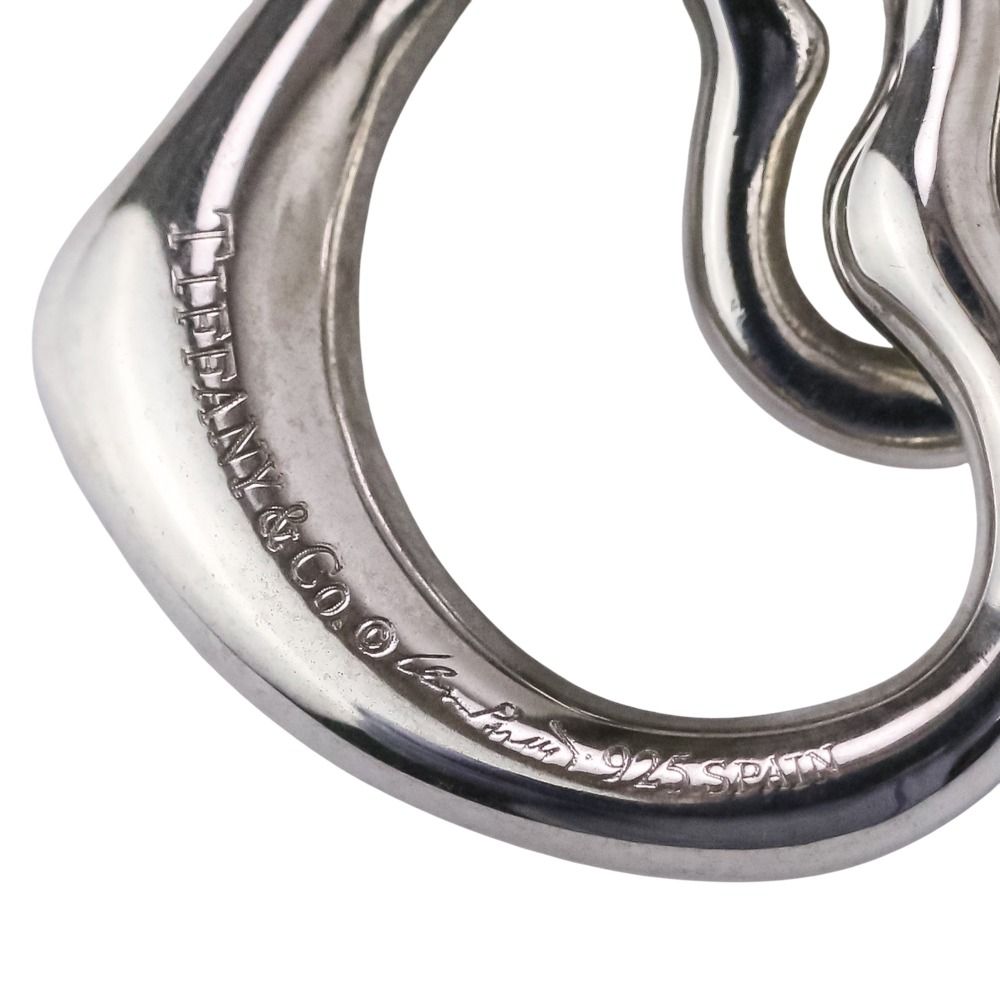Tiffany & Co Double Open Heart Necklace Silver — view 6