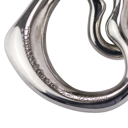 Tiffany & Co Double Open Heart Necklace Silver — view 6