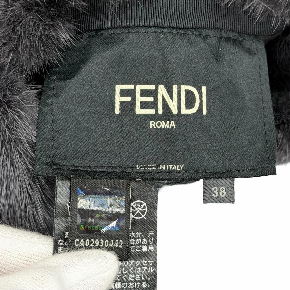 Fendi Mink Long Vest Sleeveless Coat Gray IT 38 — view 8