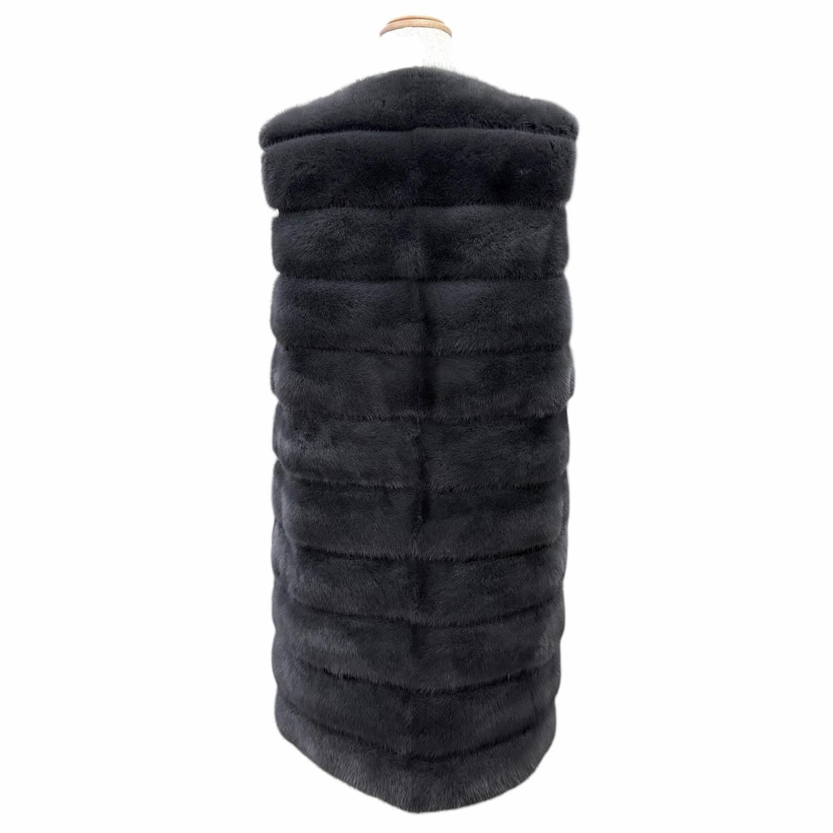 Fendi Mink Long Vest Sleeveless Coat Gray IT 38 — view 4