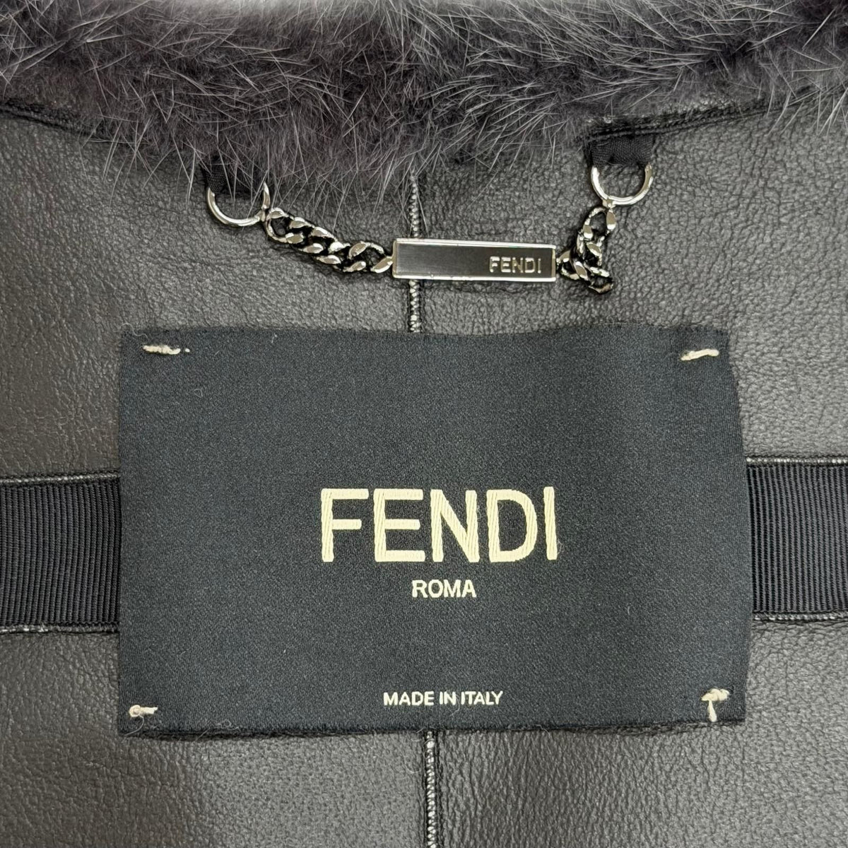 Fendi Mink Long Vest Sleeveless Coat Gray IT 38 — view 7