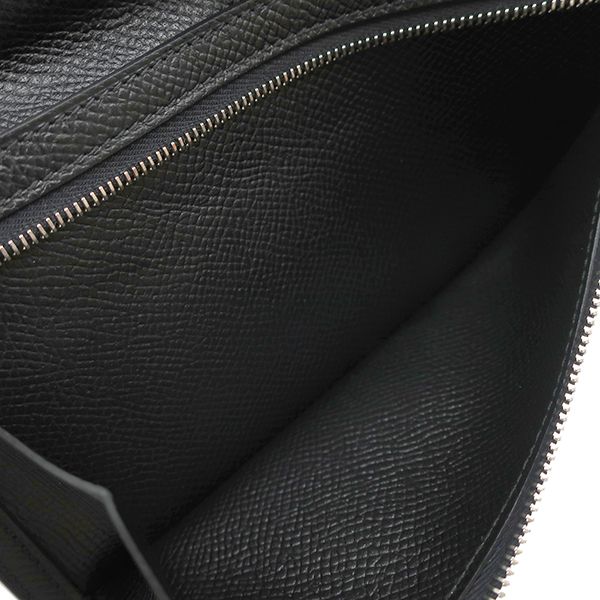 Hermes Wallet Bearn Soufflet Monochrome Veau Epsom Black — view 8