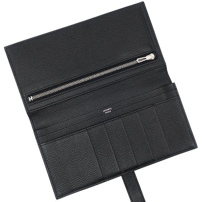 Hermes Wallet Bearn Soufflet Monochrome Veau Epsom Black — view 7
