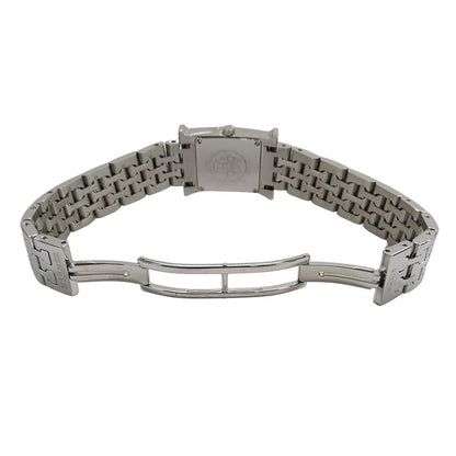 Hermes Watch H Diamond Shell Quartz Stainless Steel Silver — view 4